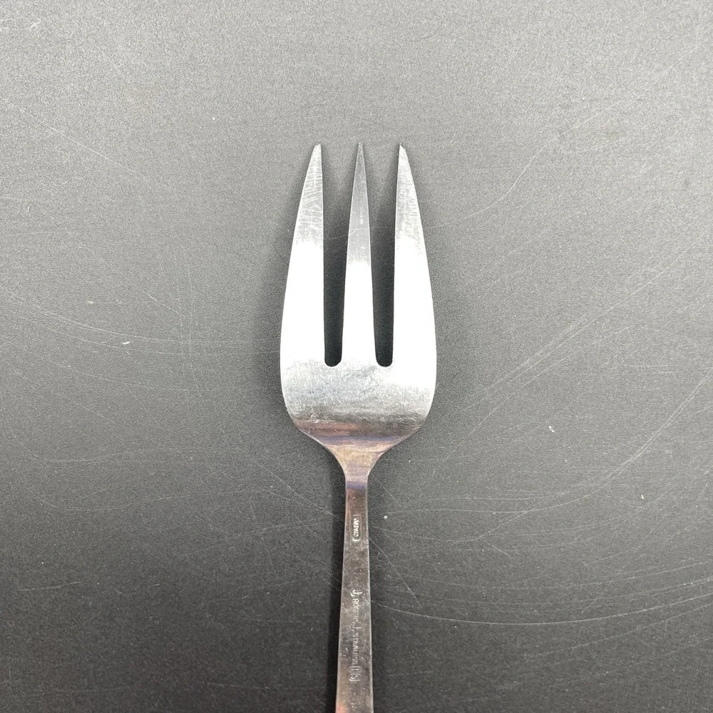 Rogers Century House Japan Stainless Serving Fork 3 Tine Flatware